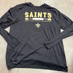 Nike Black Saints Long Sleeve Tee